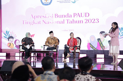 Iwan Syahril pada malam pembukaan Apresiasi Bunda PAUD Nasional Tahun 2023, di Jakarta, Selasa (7/11)